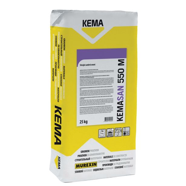 SANACIJSKA MALTA KEMA KEMASAN 550 M 25 KG ZA STROJNI OMET