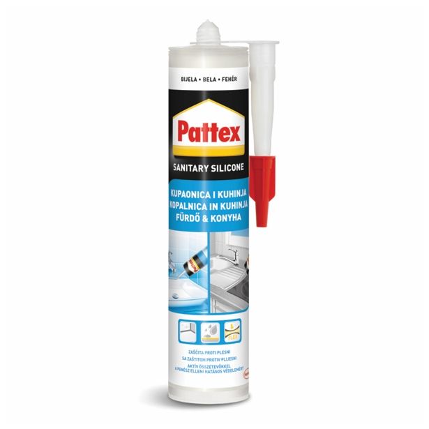 SANITARNI SILIKON PATTEX BELI 280 ML BCTEST01