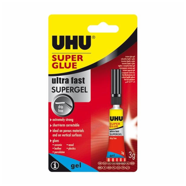 SEKUNDNO LEPILO UHU SUPER POWER GEL 3 G