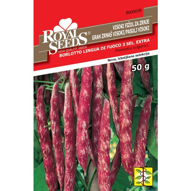 SEME STROČNIC ROYAL SEEDS FIŽOL BORL.FIRE.3 50G
