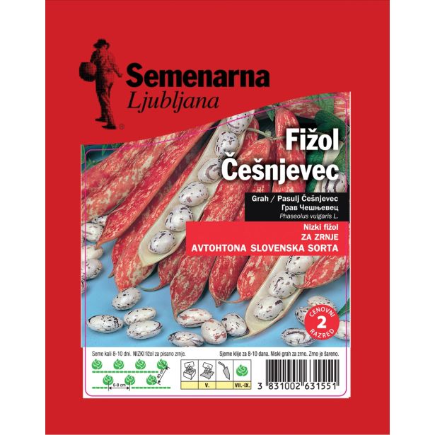 SEME STROČNIC SEMENARNA FIŽOL ČEŠNJEVEC 200G