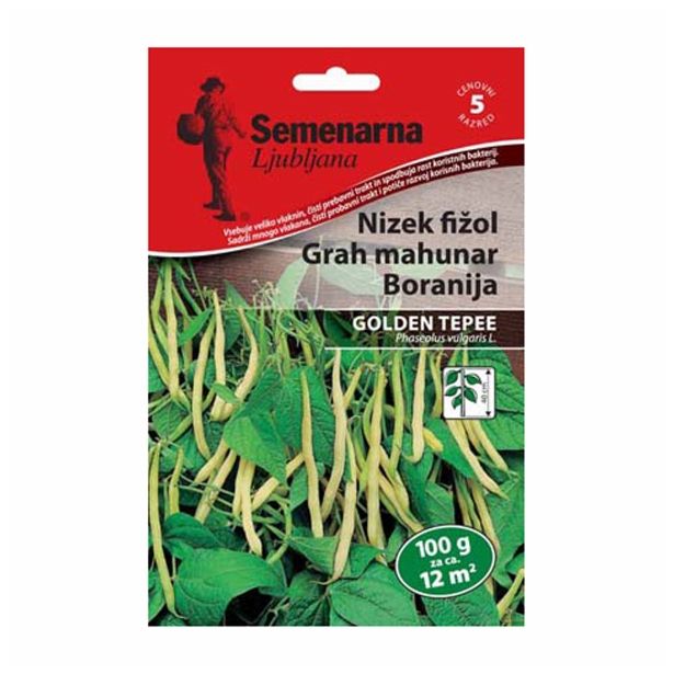 SEME STROČNIC SEMENARNA FIŽOL NIIZEK GOLDEN TEEPEE 100G