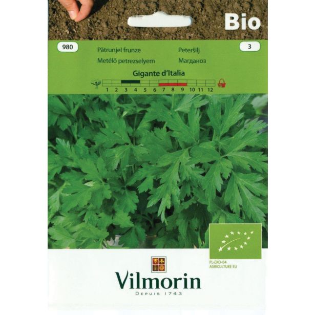 SEMENA VILMORIN BIO PETERŠILJ GIGANTE D'ITAIA