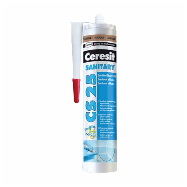 SILIKONSKA TESNILNA MASA CERESIT CS 25 41 NATURA 300 ML