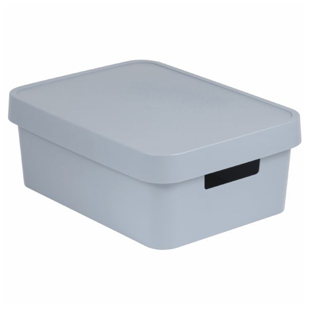 ŠKATLA/ZABOJ CURVER INFINITY 36X27X14 CM 11L SIVE BARVE