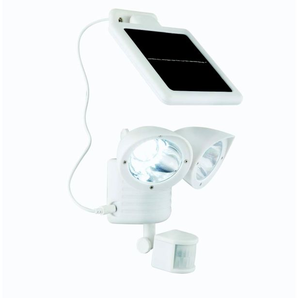 SOLARNA VRTNA SVETILKA SOLAR 2X S SENZORJEM BELA, KABEL 5M