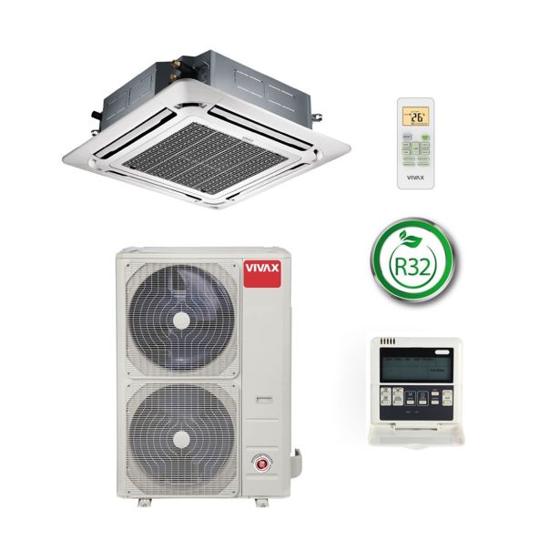 SPLIT ENOJNA INVERTER VIVAX ACP-18CC50AERI KASETNA 5.2 KW, NOTR+ZUN ENOTA