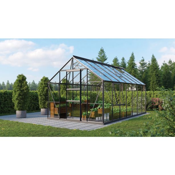 STEKLEN RASTLINJAK VITAVIA MERIDIAN 1 11500 ESG3MM ANTRACITNA 2.6X4.45M