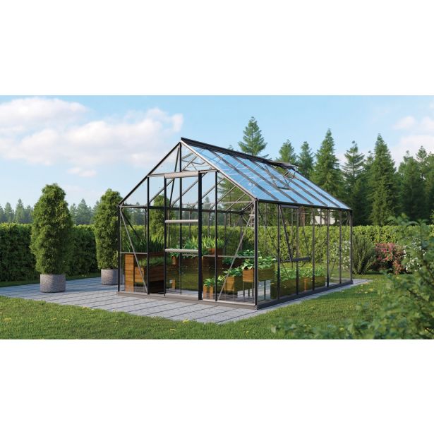 STEKLEN RASTLINJAK VITAVIA MERIDIAN 1 9900 ESG3MM ANTRACITNA 2.6X3.8M