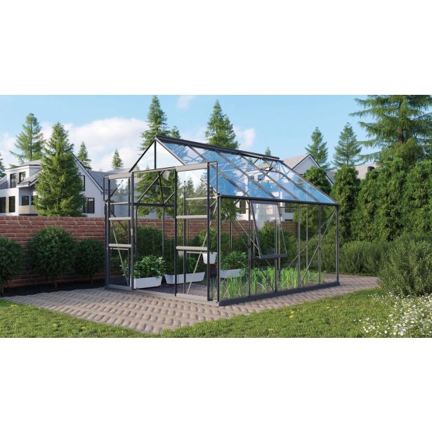 STEKLEN RASTLINJAK VITAVIA MERIDIAN 2 8300 ESG3MM ANTRACITNA 2.6X3.2M