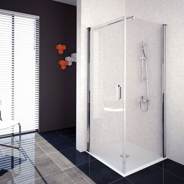 STENA KABINE ZA PRHANJE AQUAESTIL OASIS W 80 H=200 SILVER PR. PROZORNO ST.