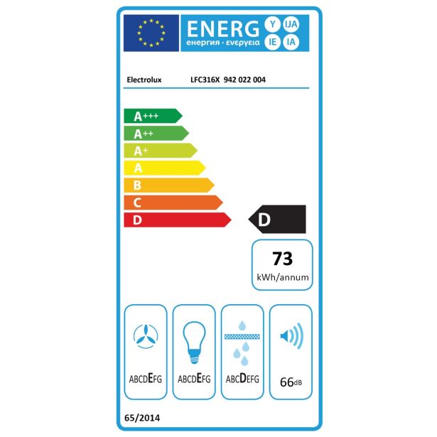 STENSKA KUHINJSKA NAPA ELECTROLUX LFC316X