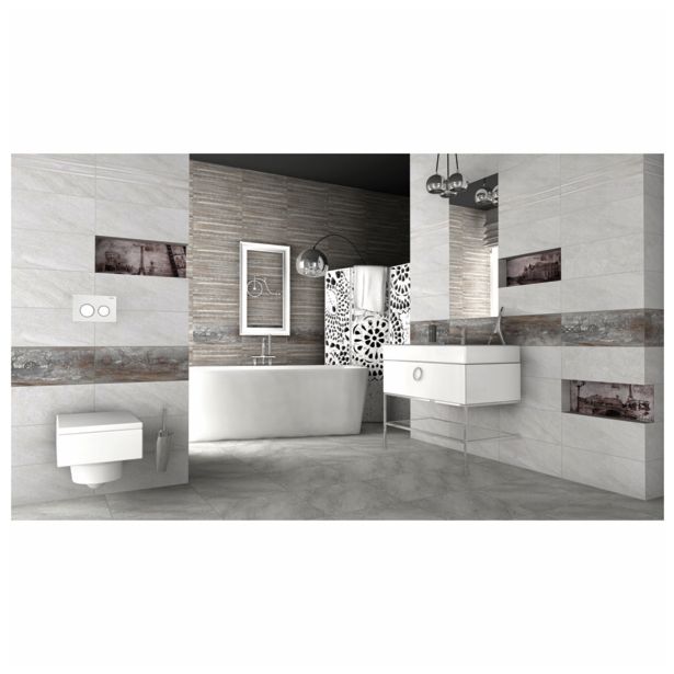 STENSKA PLOŠČICA CERAMICA KONSKIE TREVISO GREY 20X50