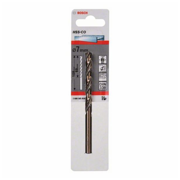 SVEDER HSS/E DIN 338 BOSCH 7.00X69/109 MM HSS-CO
