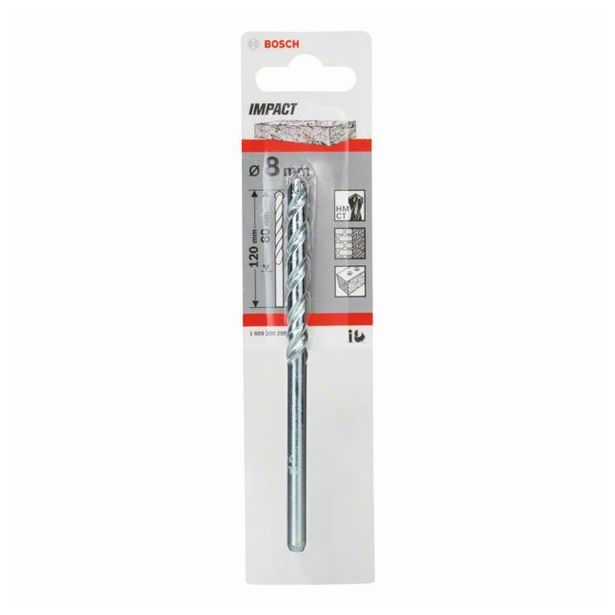 SVEDER ZA KAMEN DIN 8039 BOSCH 8X80/120 MM IMPACT