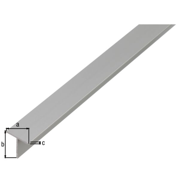 T-PROFIL GAH ALBERTS ALU, 20X20X1.5X1000 MM