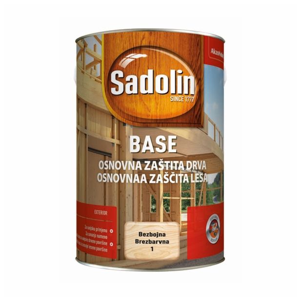 TEMELJNI PREMAZ SADOLIN CLASSIC 1 BREZBARVEN BASE 5 L
