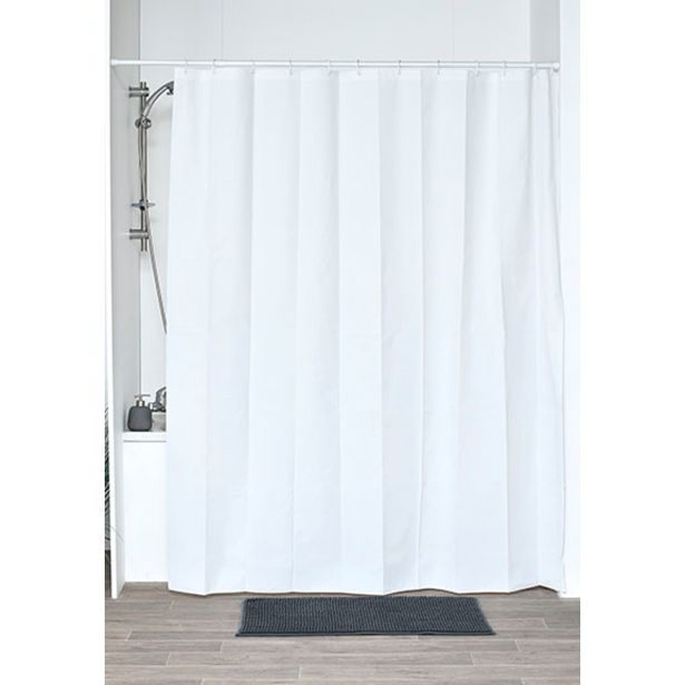 TENDANCE ZAVESA ZA KAD 180X200 CM PEVA, BELA