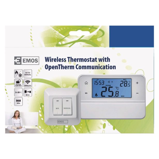 TERMOSTAT EMOS PROGRAMLJIV BREZŽIČNI P5616OT