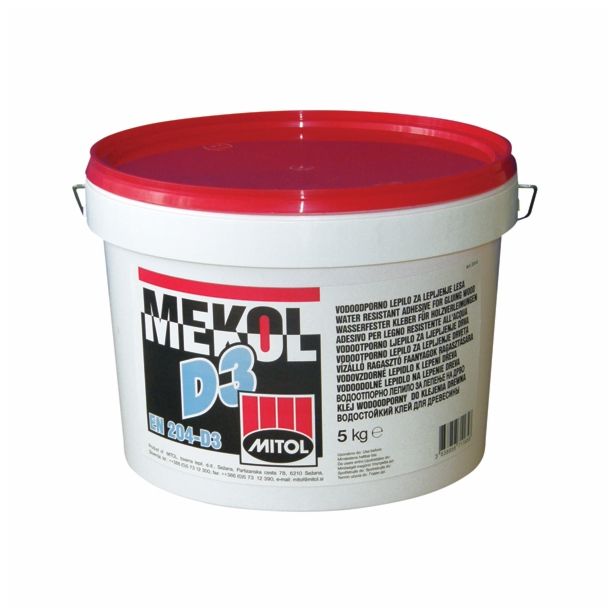 TEST SPR. VROČE LEPLJENJE MITOL MEKOL D3 VODOODPORNO 5 KG IN NAZIV ARTIKLA