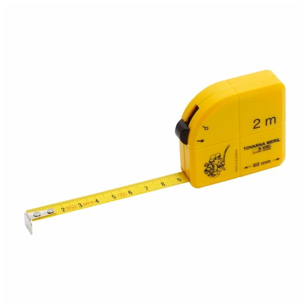 TRAČNI METER NA VZMET TOVARNA MERIL KOVINE 2M X 13 MM