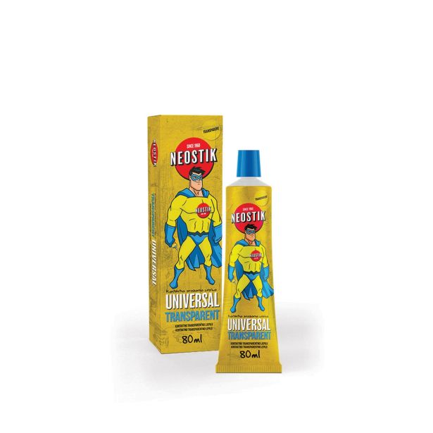 UNIVERZALNO LEPILO KEMOSTIK NEOSTIK UNIVERSAL TRANSPARENT 80 ML