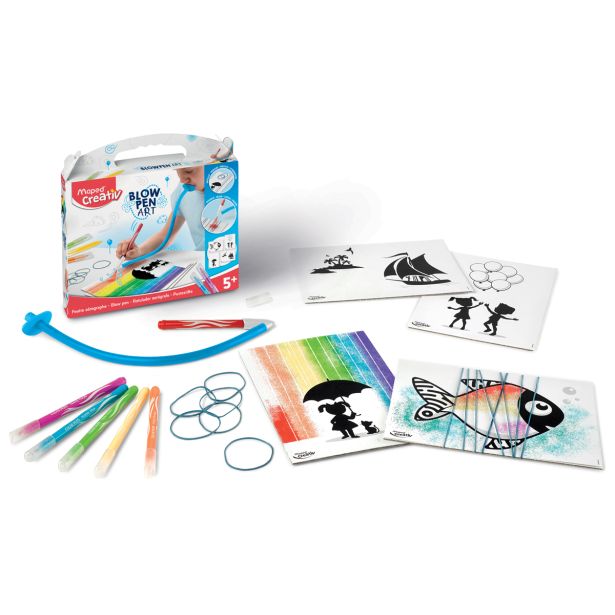 USTVARJALNI SET ZA OTROKE BLOW PEN