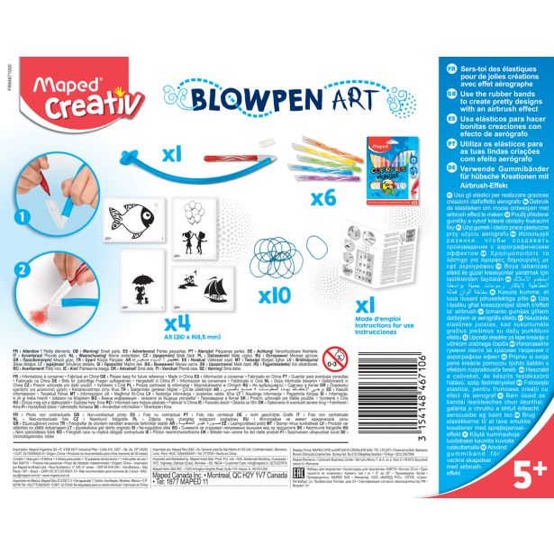 USTVARJALNI SET ZA OTROKE BLOW PEN