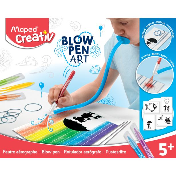 USTVARJALNI SET ZA OTROKE BLOW PEN