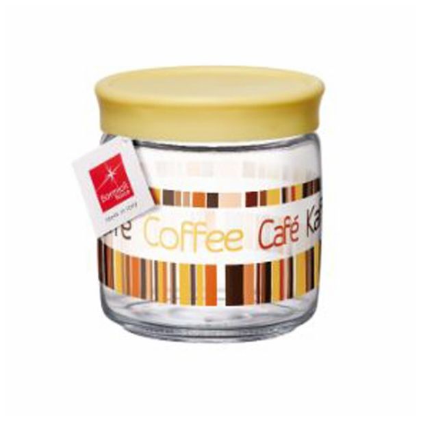 VEČNAMENSKA DOZA BORMIOLI ROCCO 0.75 L GIARA KAVA RUMEN POKROV