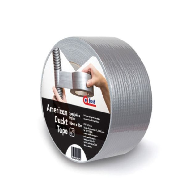 VEČNAMENSKI LEPILNI TRAK FOST AMERICAN DUCKT TAPE SIVA 50MM X 25M