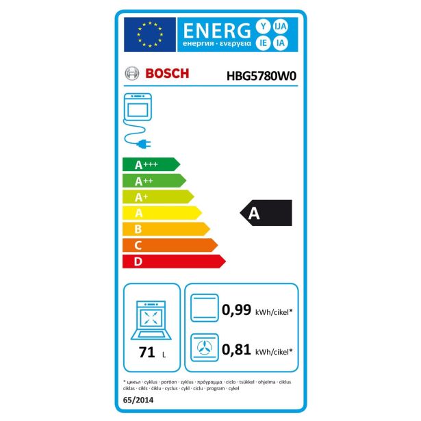 VGRADNA PEČICA BOSCH HBG5780W0