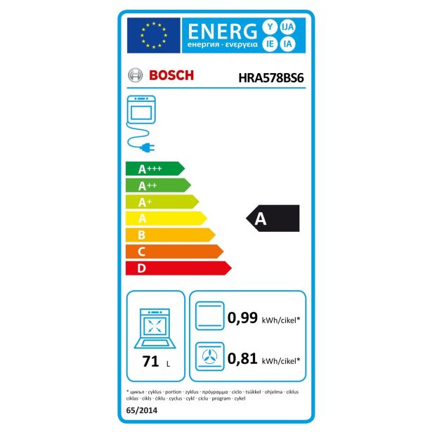 VGRADNA PEČICA BOSCH HRA578BS6