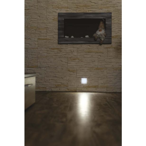 VGRADNA VRTNA SVETILKA EMOS ORIENTACIJSKA 1.5W, NW KVADRATNA, AL, LED