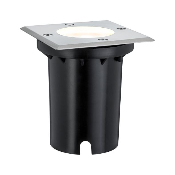 VGRADNA VRTNA SVETILKA FLOOR INOX 3.5W WW GU10 IP67, KVADRATNA
