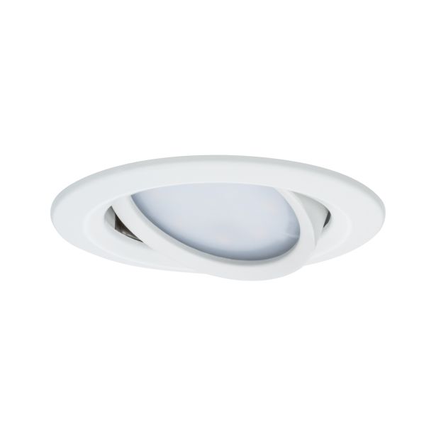 VGRADNI LED REFLEKTOR RL NOVA COIN 1X6.5W GIB. OKROGLA, BELA MAT/ALU