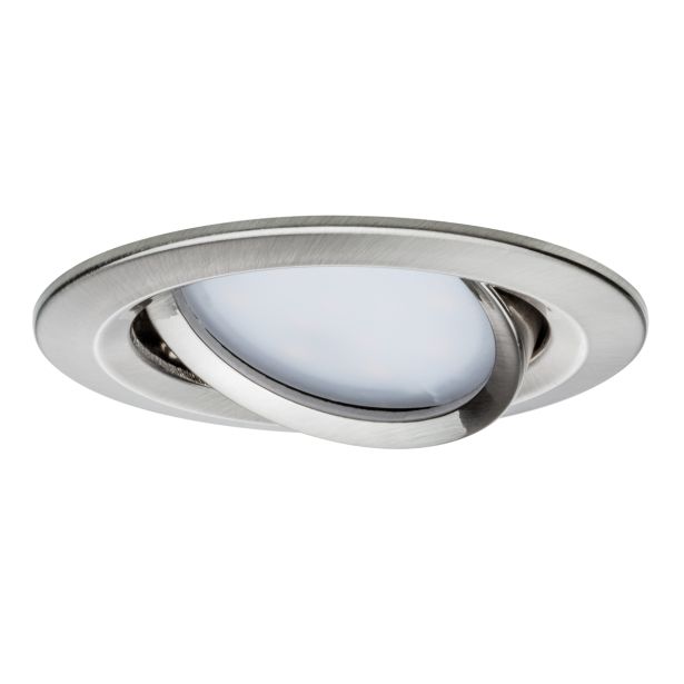 VGRADNI LED REFLEKTOR RL NOVA COIN 1X6.5W GIB. OKROGLA, BRUŠ.JEKLO/ALU