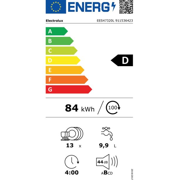 VGRADNI POMIVALNI STROJ ELECTROLUX EES47320L