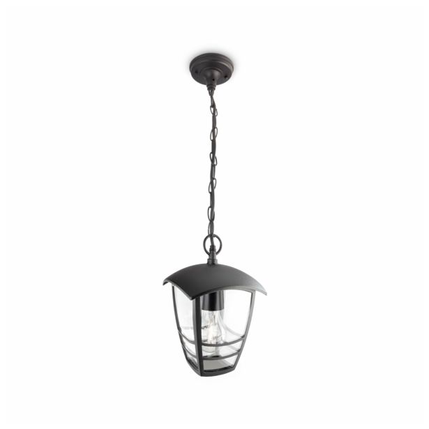 VISEČA VRTNA SVETILKA PHILIPS 15386/30/16 CREEK 1X60W E27 ČRNA