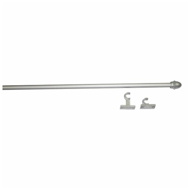 VITRAŽNA PALICA HUNGARIA KARNIS COFFEEHOUSE-ROD 55 CM CHROME-MATT