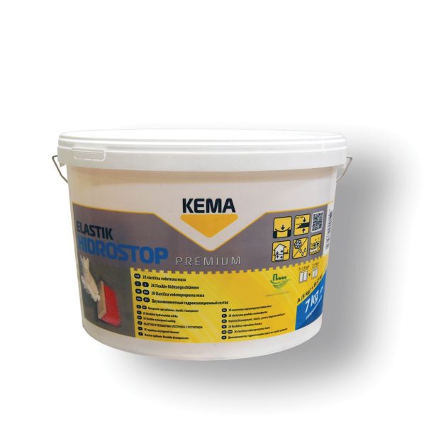 VODOTESNA MASA KEMA HIDROSTOP ELASTIK A+B 7 KG