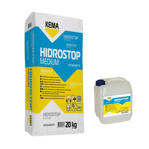 VODOTESNA MASA KEMA HIDROSTOP MEDIUM A+B 28 KG