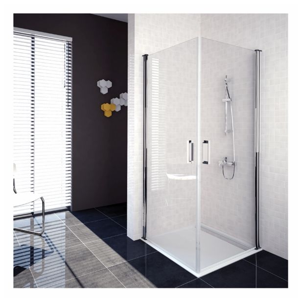 VRATA KABINE ZA PRHANJE AQUAESTIL OASIS 80 L/D H=200 SILVER PR. PROZORNO ST.