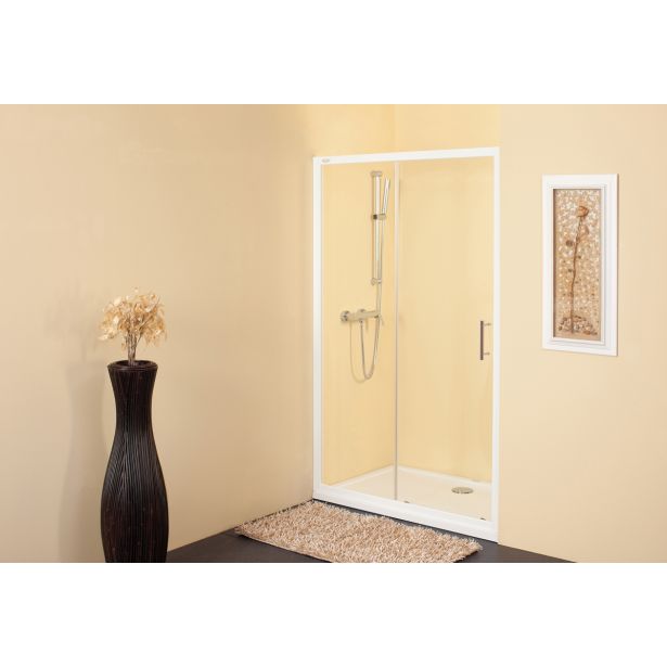 VRATA KABINE ZA PRHANJE KOLPA SAN TV2D/S 120/K SQ LINE H190 BELI PROFILI PROZORNO ST.
