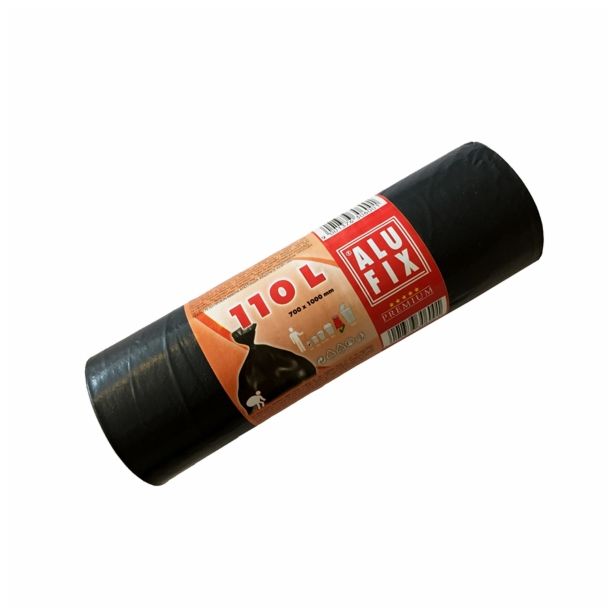 VREČKE ZA SMETI 110 L/10 ČRNE