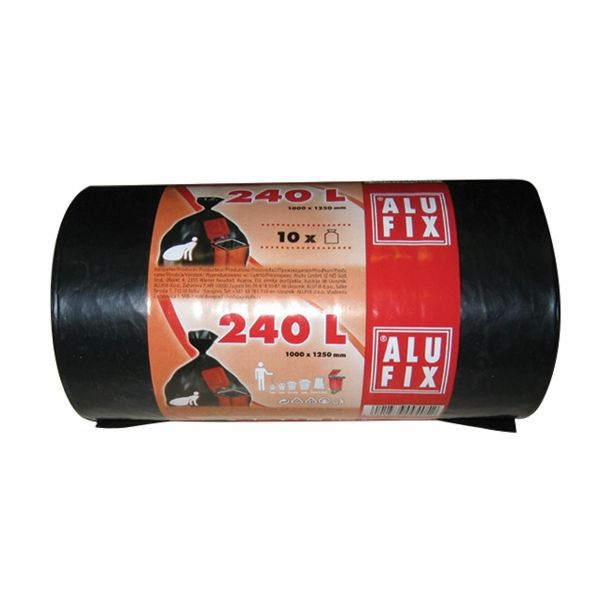 VREČKE ZA SMETI 240 L 100X125 CM 10/1