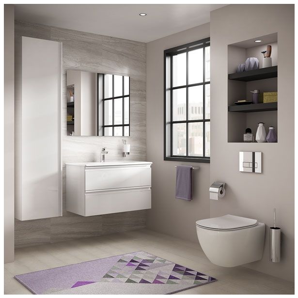 WC DESKA IZ UMETNE MASE IDEAL STANDARD TESI THIN SOFT CLOSE KOVINSKI VIJAKI