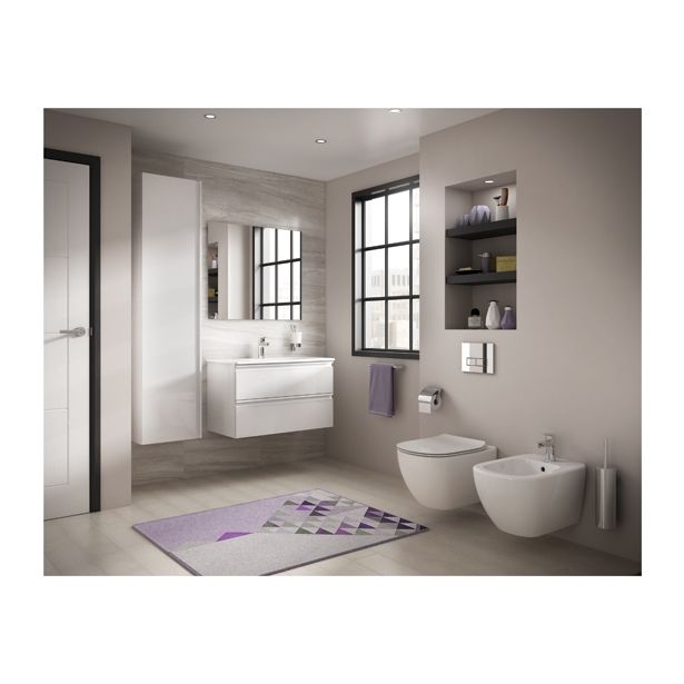 WC DESKA IZ UMETNE MASE IDEAL STANDARD TESI THIN SOFT CLOSE KOVINSKI VIJAKI