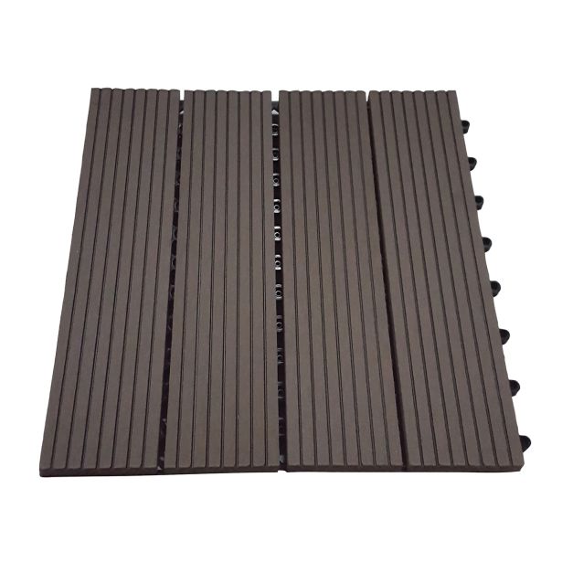 WPC DESKA ZA TERASO KLIK PLOŠČA KAVA 300X300X22 MM