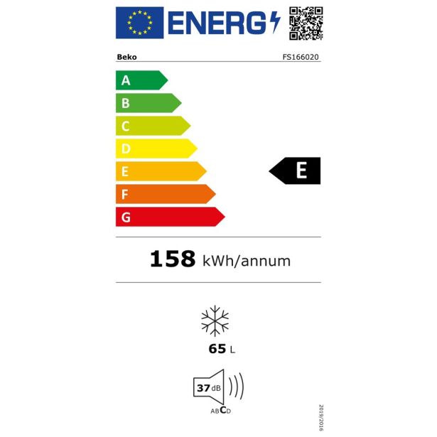 ZAMRZOVALNA OMARA BEKO FS166020